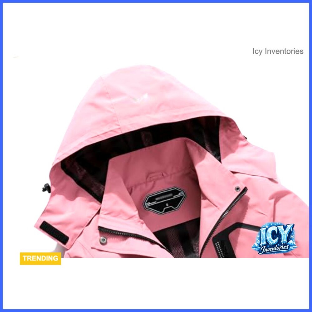 Waterproof Polyester Rain Jacket With Detachable … - image 5